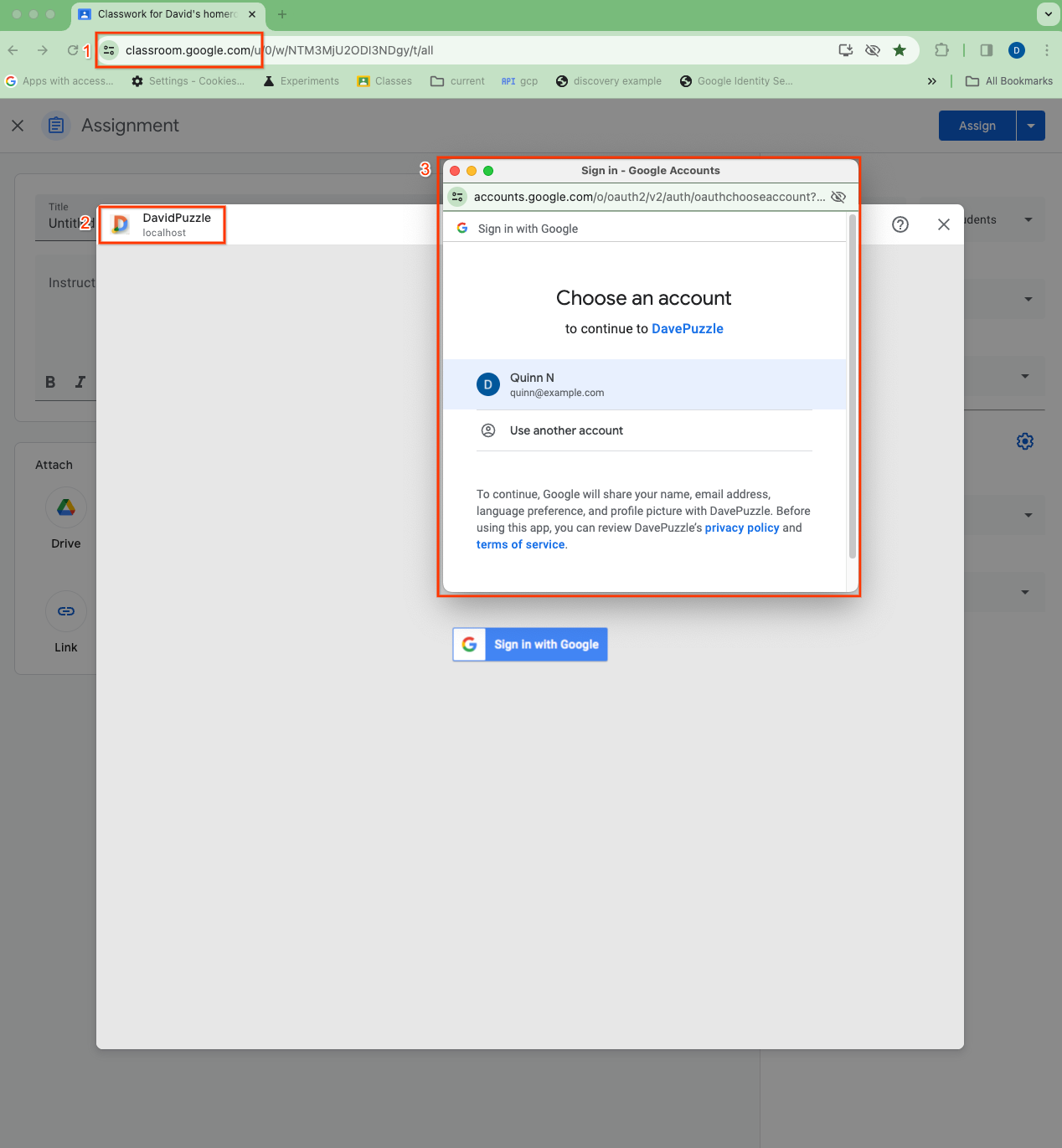 Visualization of the three different cookie contexts during SSO from within an
iframe