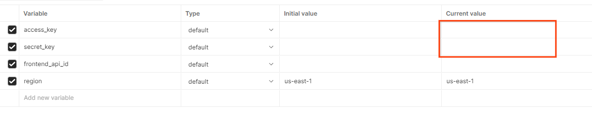 postman edit globalvariables