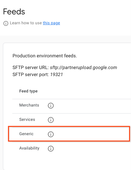 Feedserver auswählen