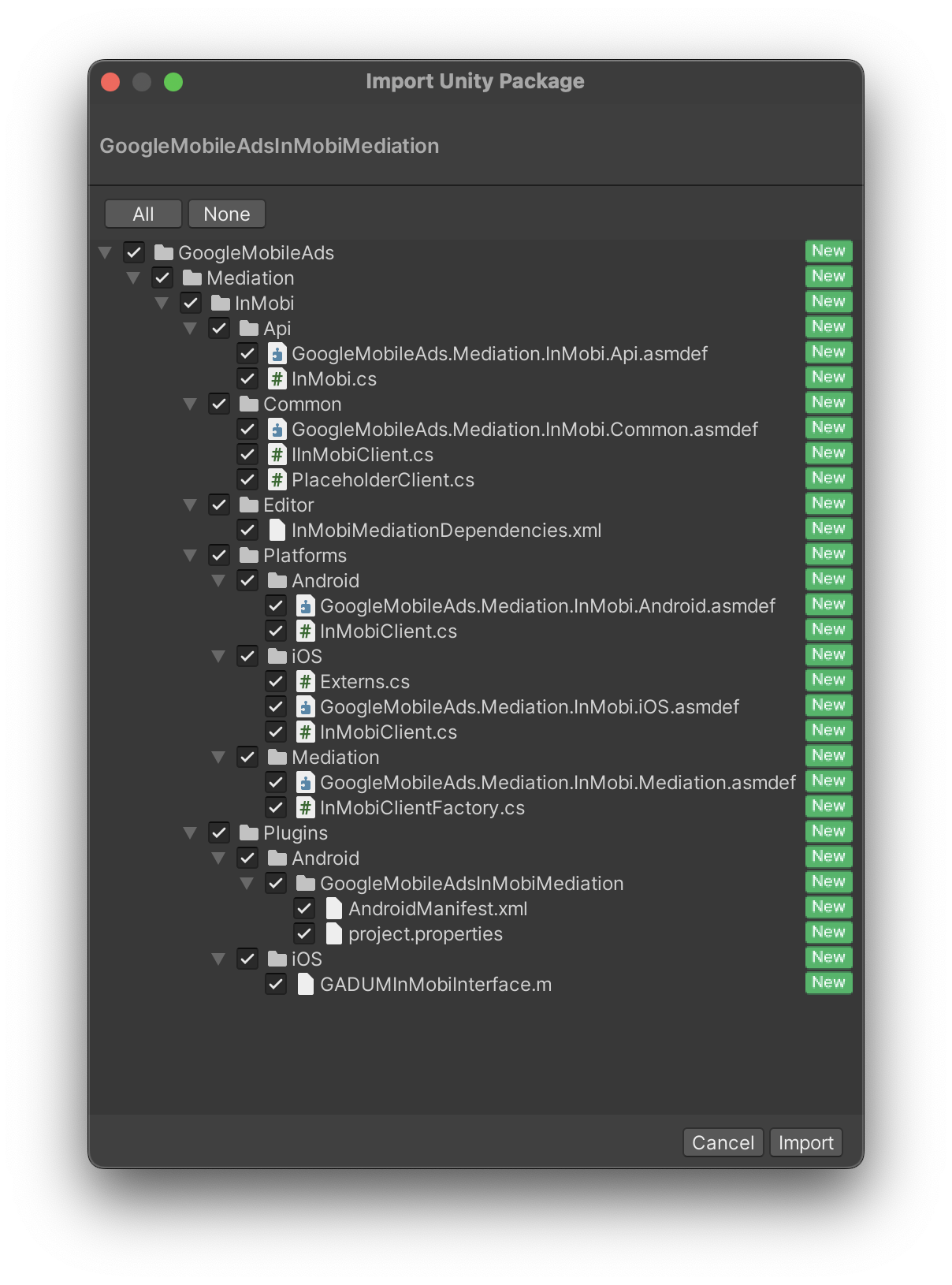 Mengimpor dari Unity