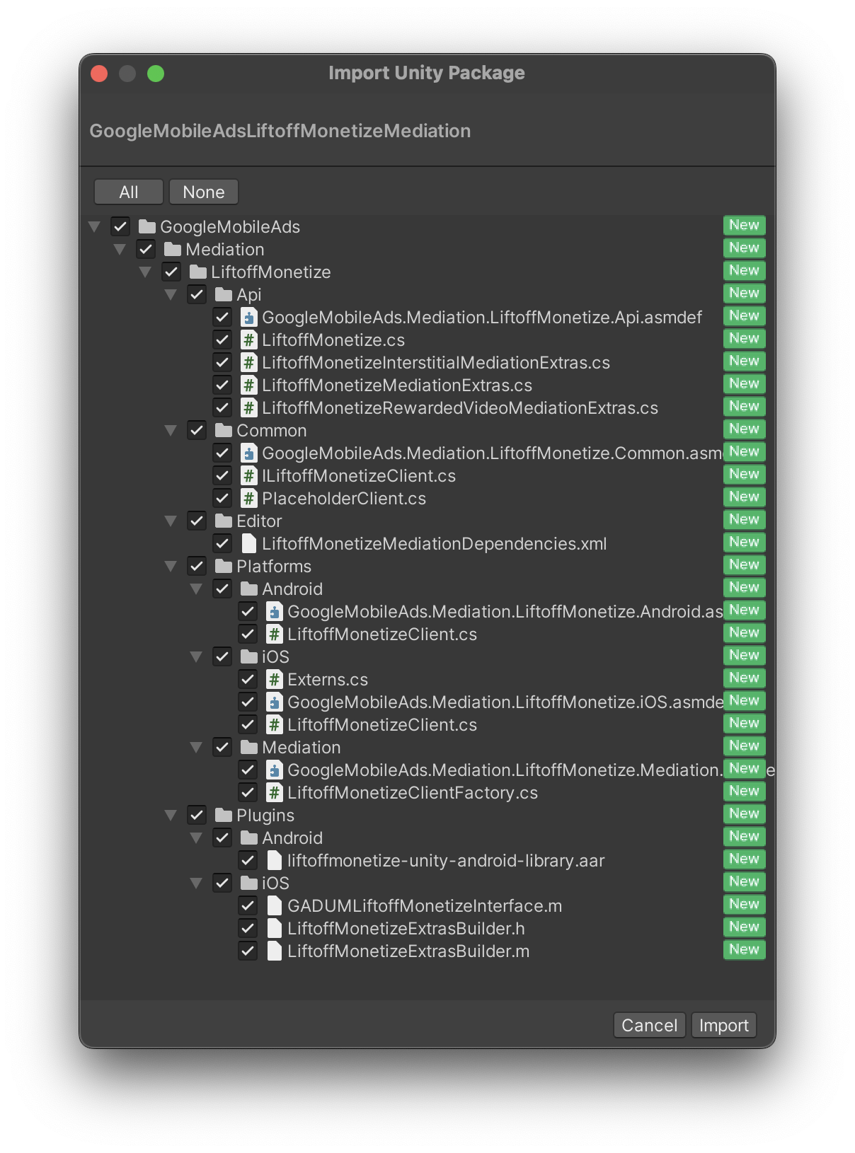 Importar desde Unity