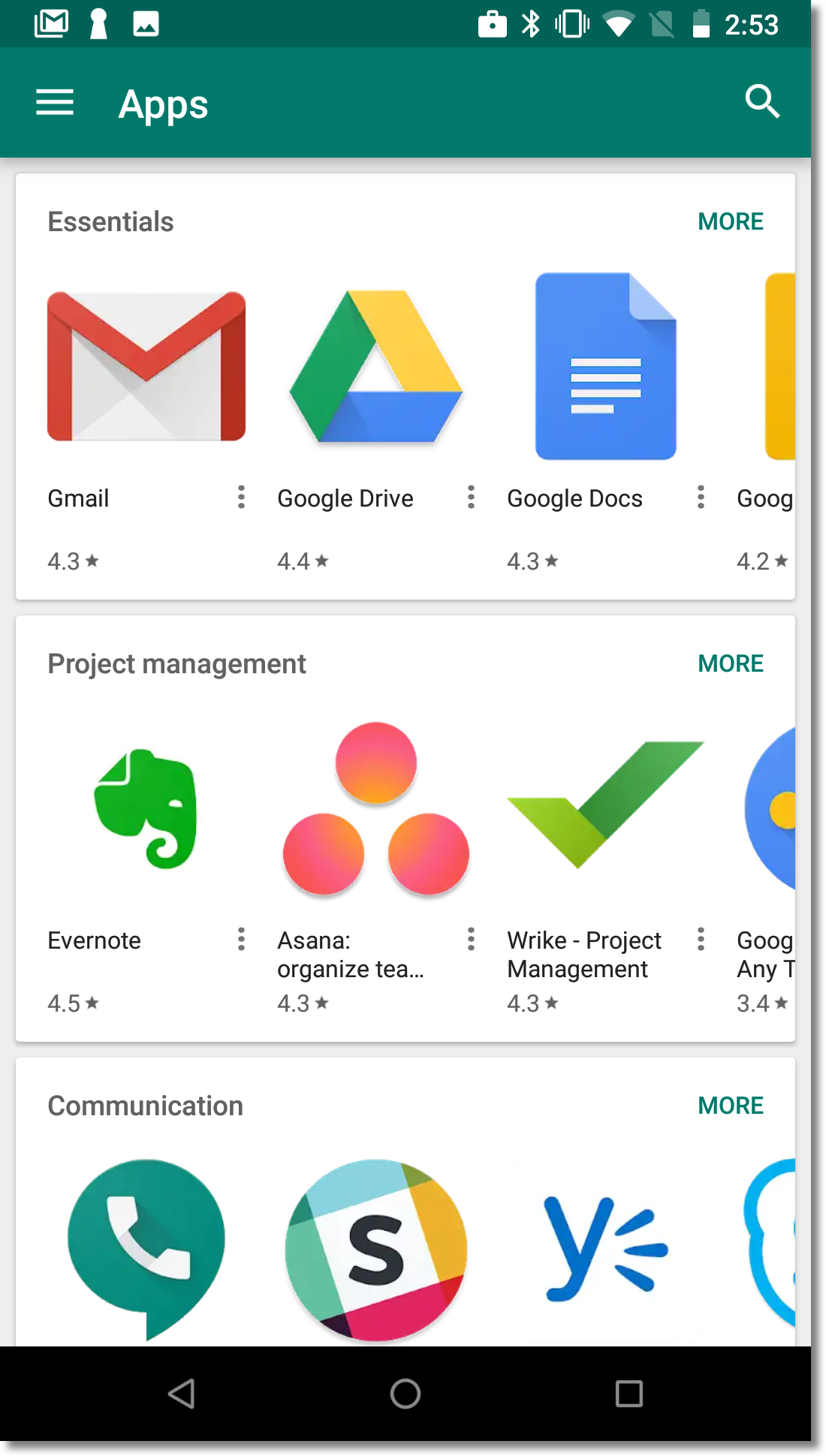 managed Google Play iframe