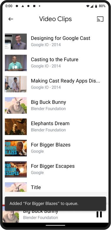 自动播放发件人队列添加通知