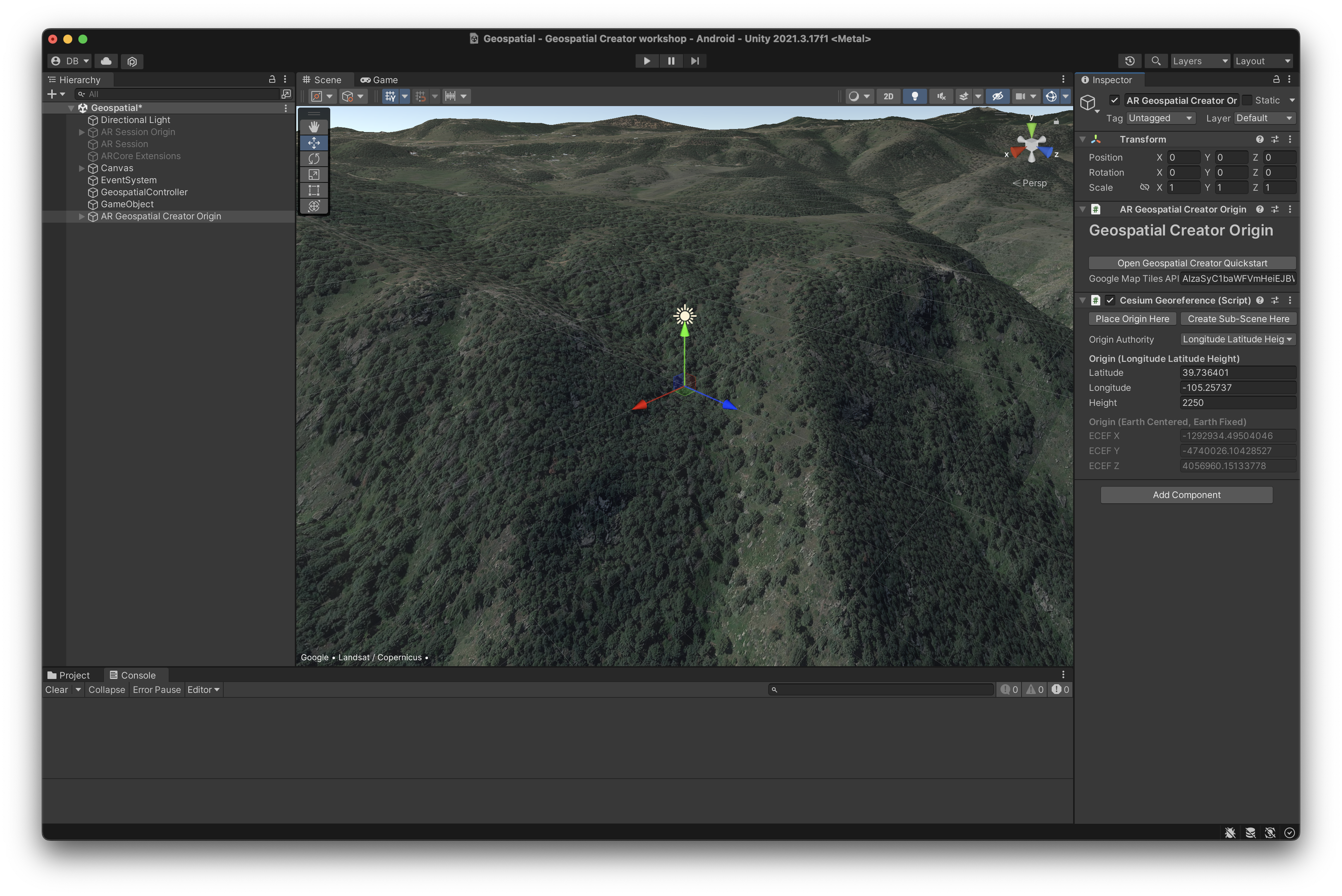 کاشی در نمای صحنه