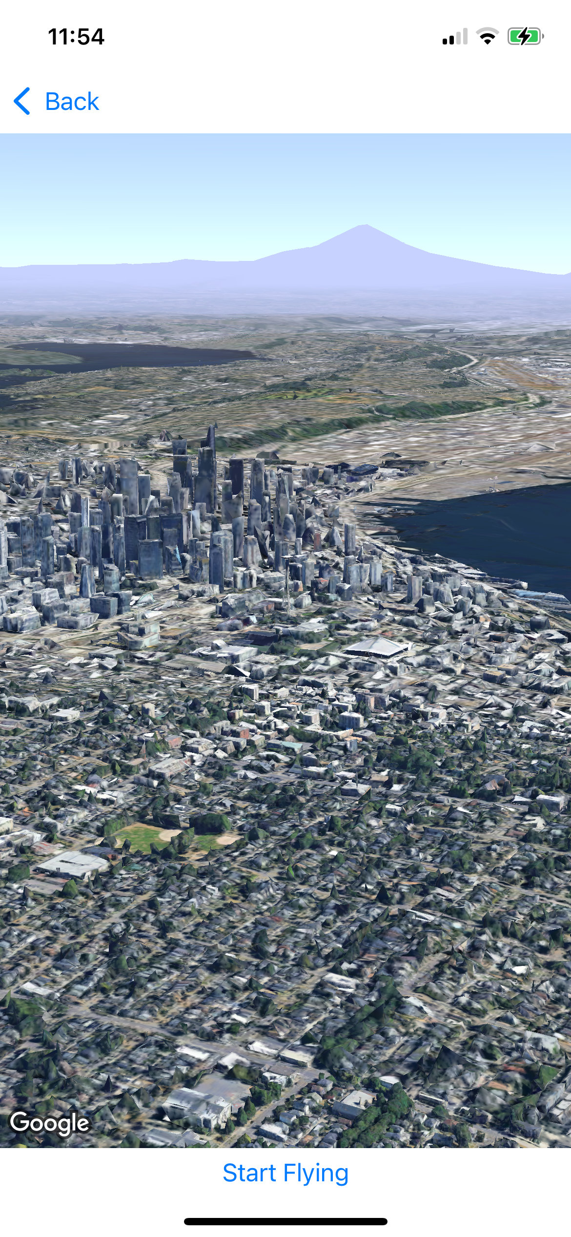 Mapa en 3D de Seattle