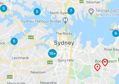 ตัวอย่างเครื่องหมายที่จัดกลุ่มเป็นไอคอนเดียว