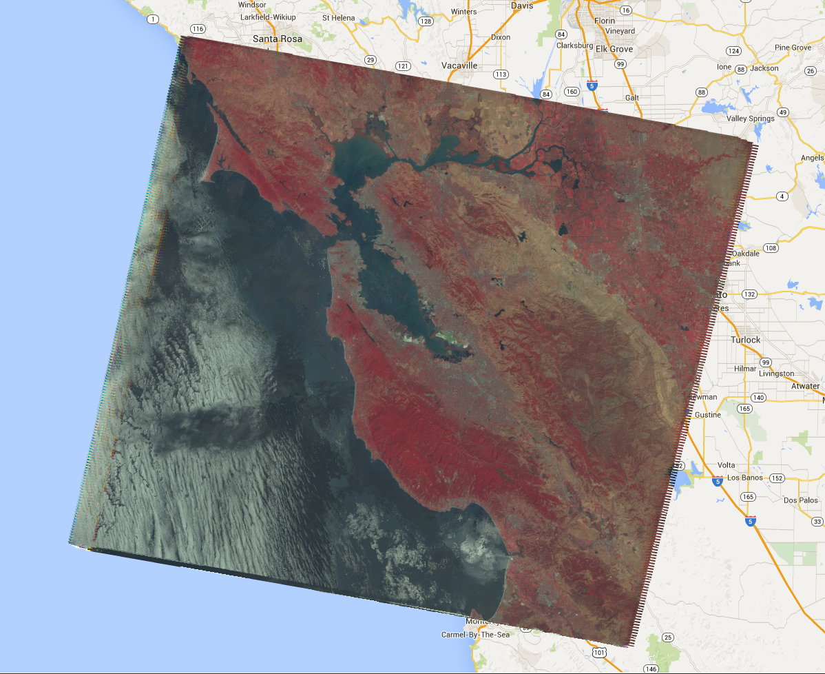 Output di ImageCollection.reduce