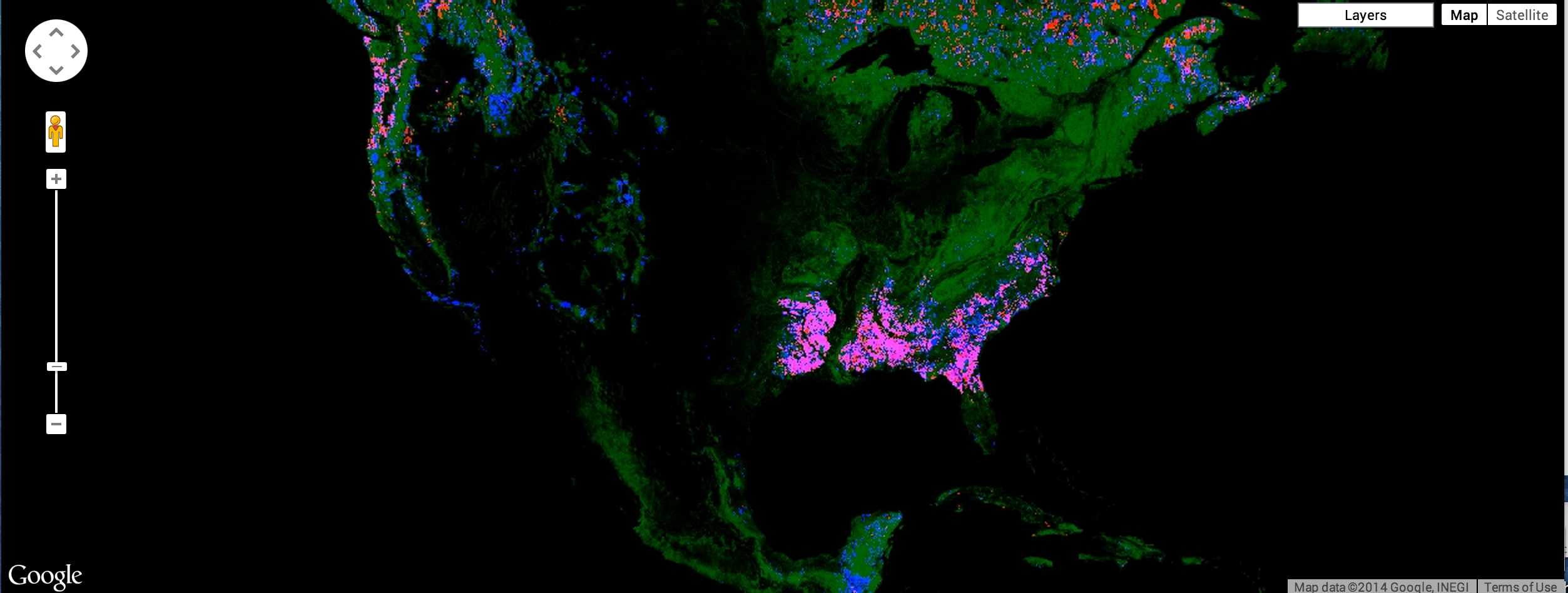 تغییر جنگل های آمریکا