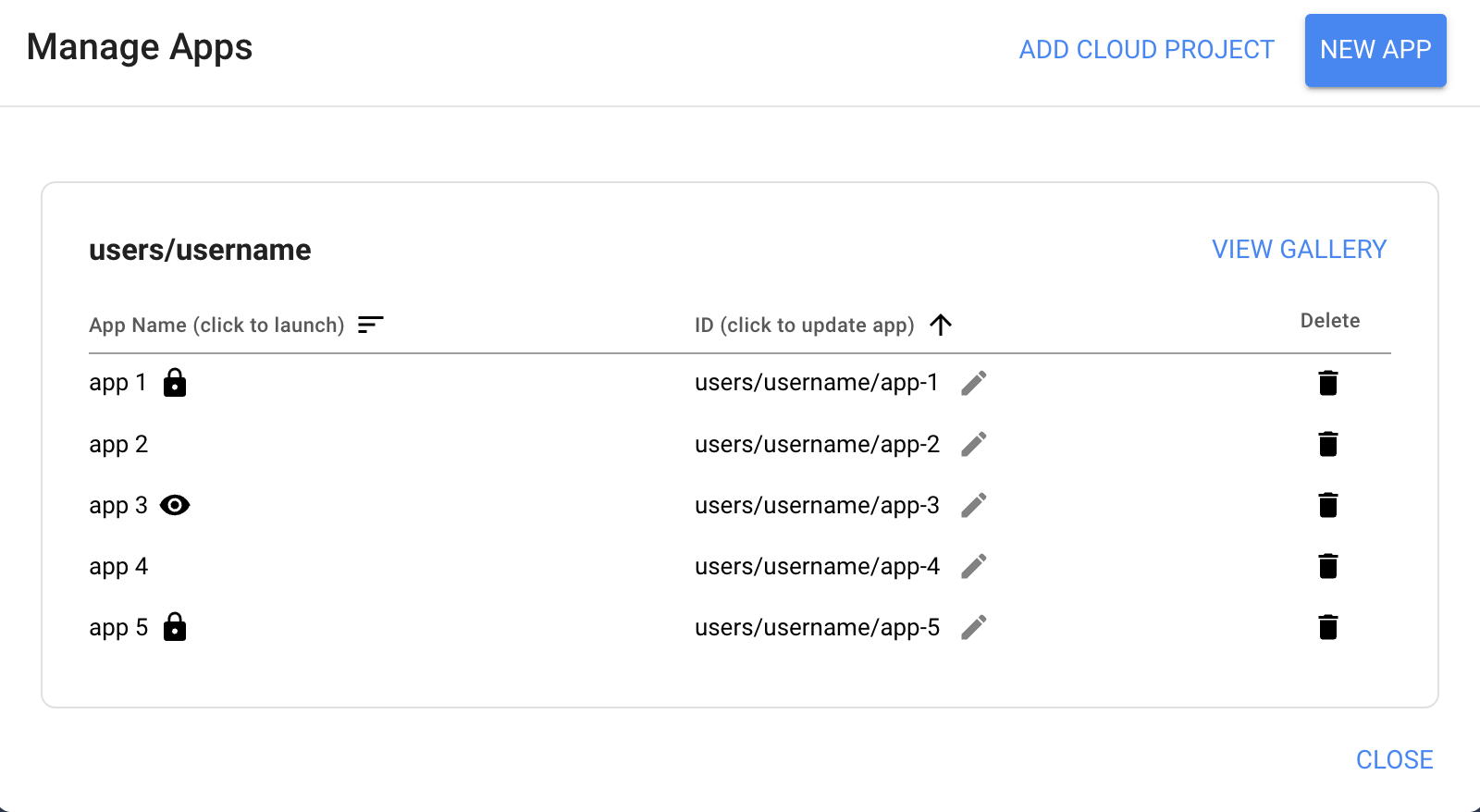 Gérer les applications