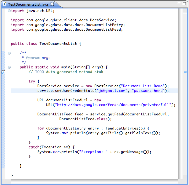 Çalışan örnek kod