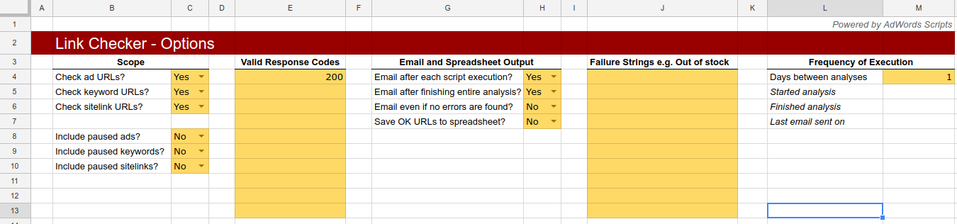 Spreadsheet screenshot