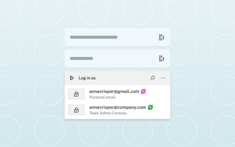 Solicitação de chave de acesso para fazer login.