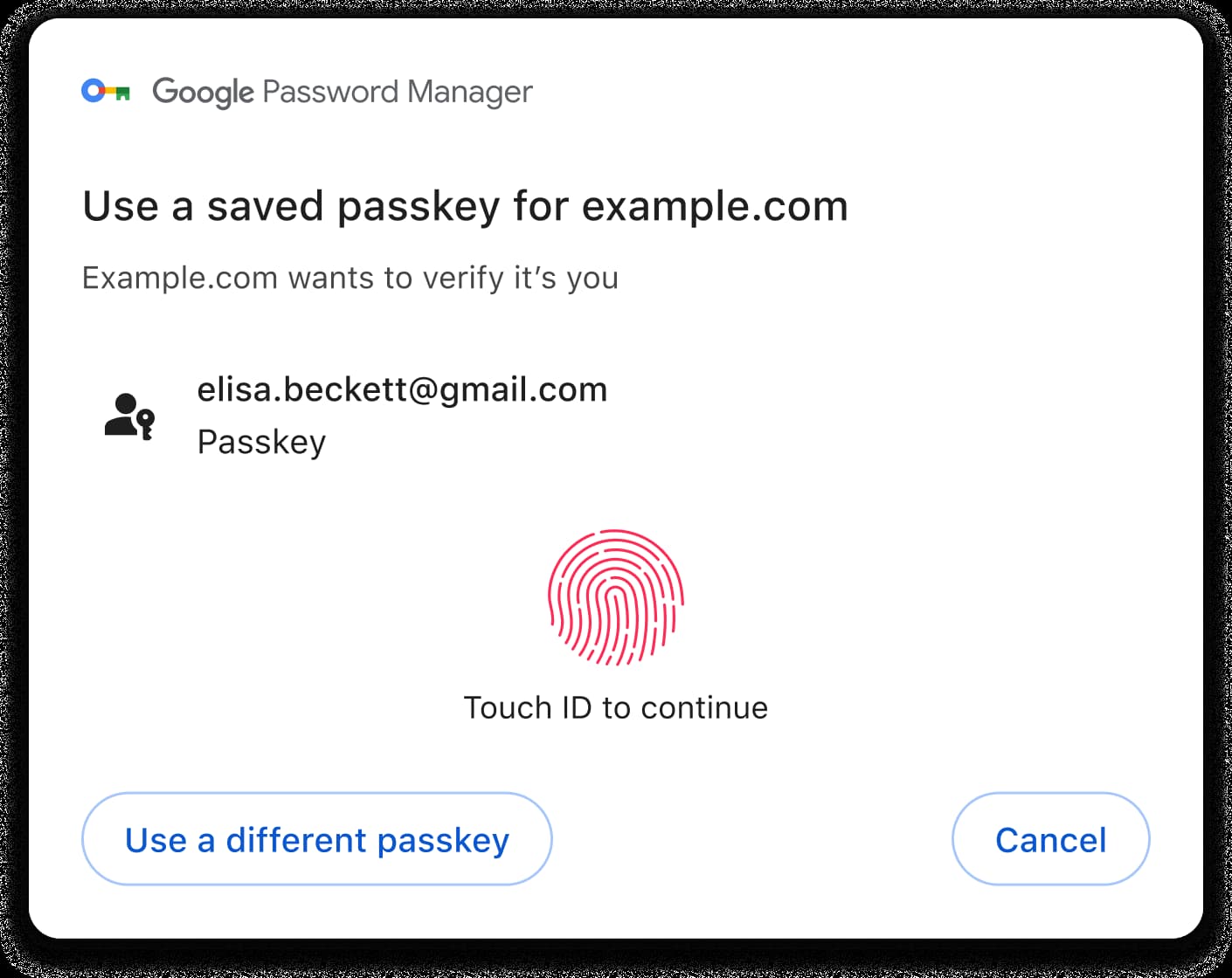 Logowanie się w Chrome na macOS za pomocą Touch ID