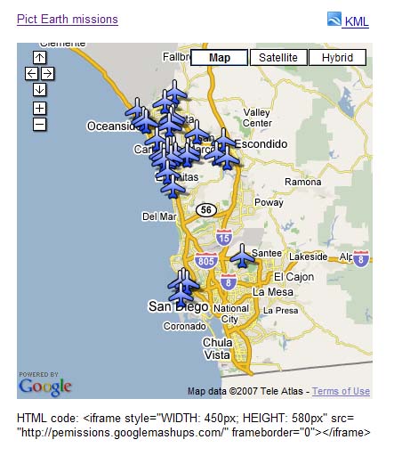Pict Earth mashup snapshot