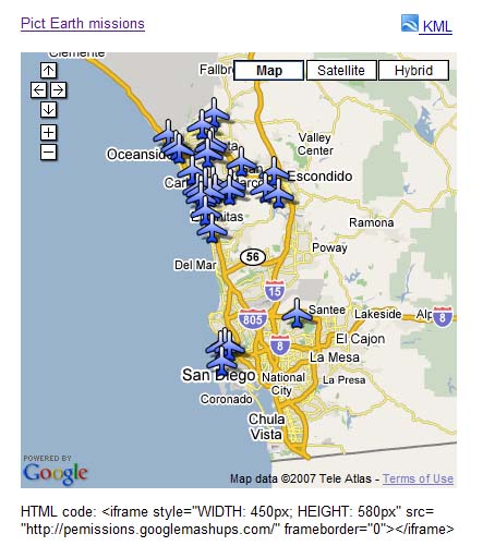 Zrzut mashupu Pict Earth