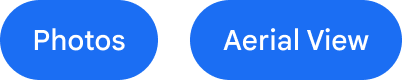 Exemplo de um botão que pode ser usado para acessar a Vista aérea, colocado ao lado
de um botão existente para acessar o Google Fotos