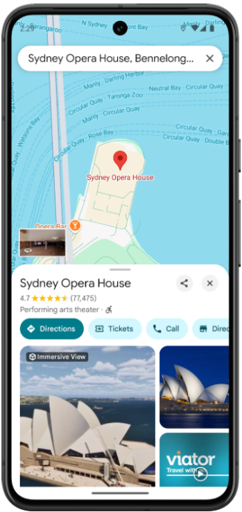 অক্ষাংশ এবং দ্রাঘিমাংশের পাশাপাশি স্থান আইডি ব্যবহার করে স্থানের বিবরণ পৃষ্ঠা