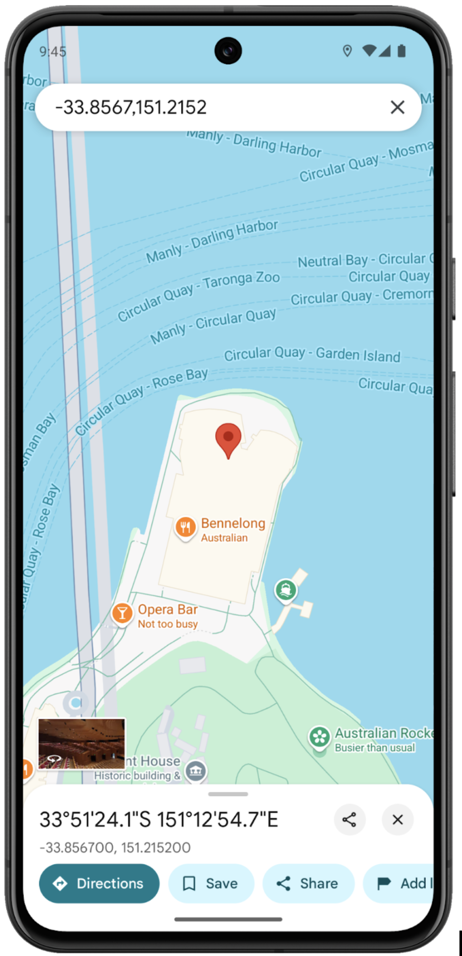 Rechercher uniquement à l'aide de la latitude et de la longitude