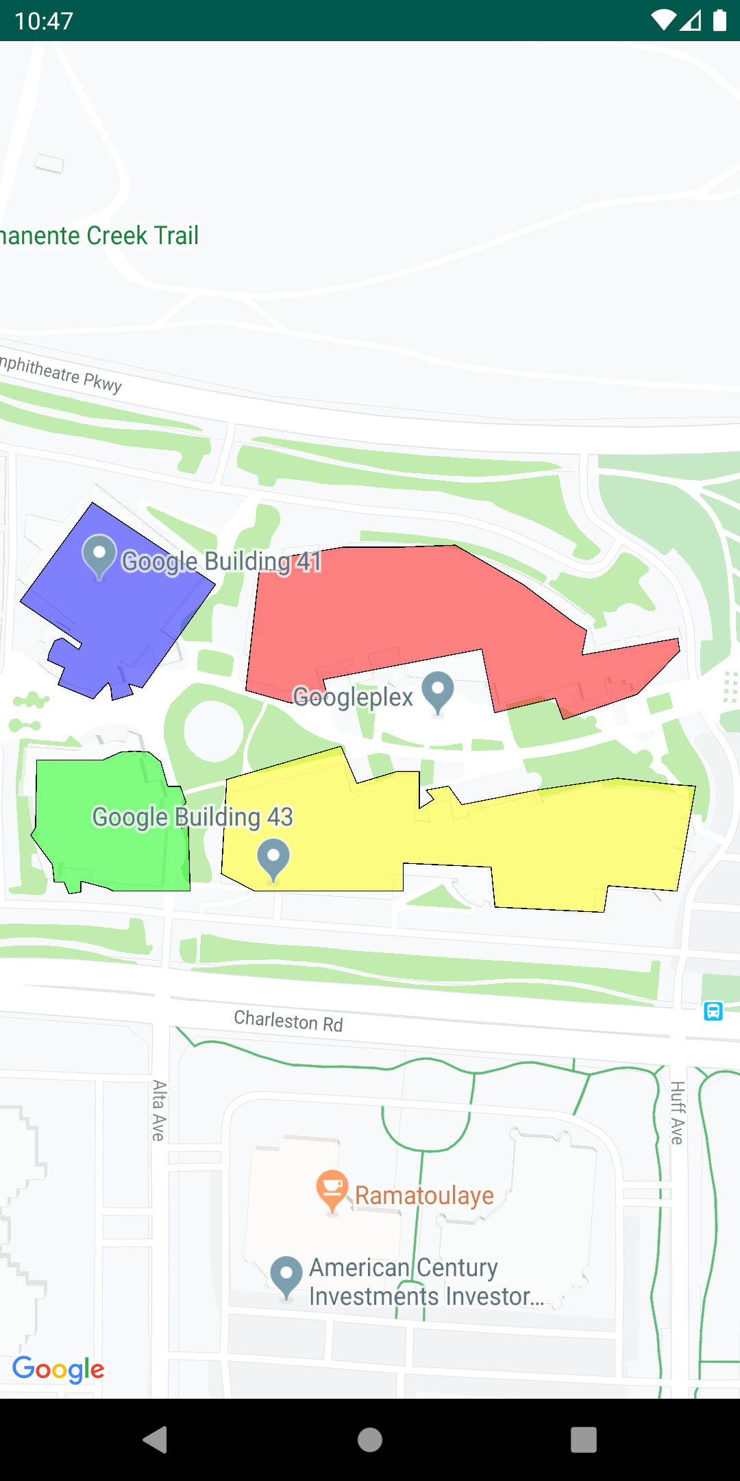 Mapa z warstwą KML