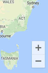 کنترل بزرگنمایی در پایین سمت راست. Zoom Controls