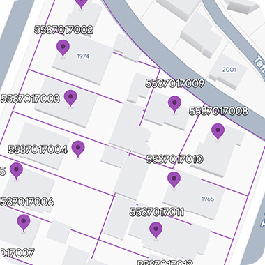 地块、县和邮政编码
