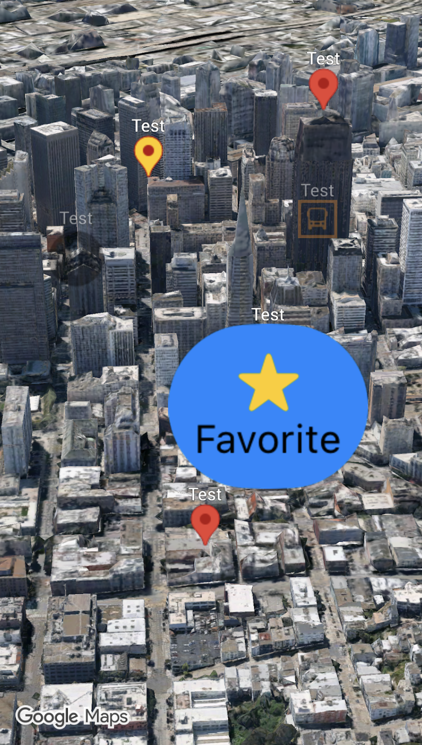 包含自定义样式标记的旧金山地图