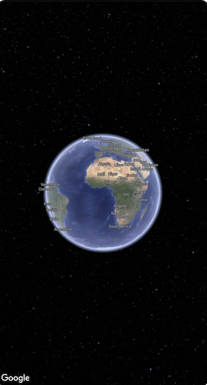 地球的极简 3D 地图