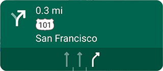 একটি নমুনা লেন নির্দেশিকা কনফিগারেশন