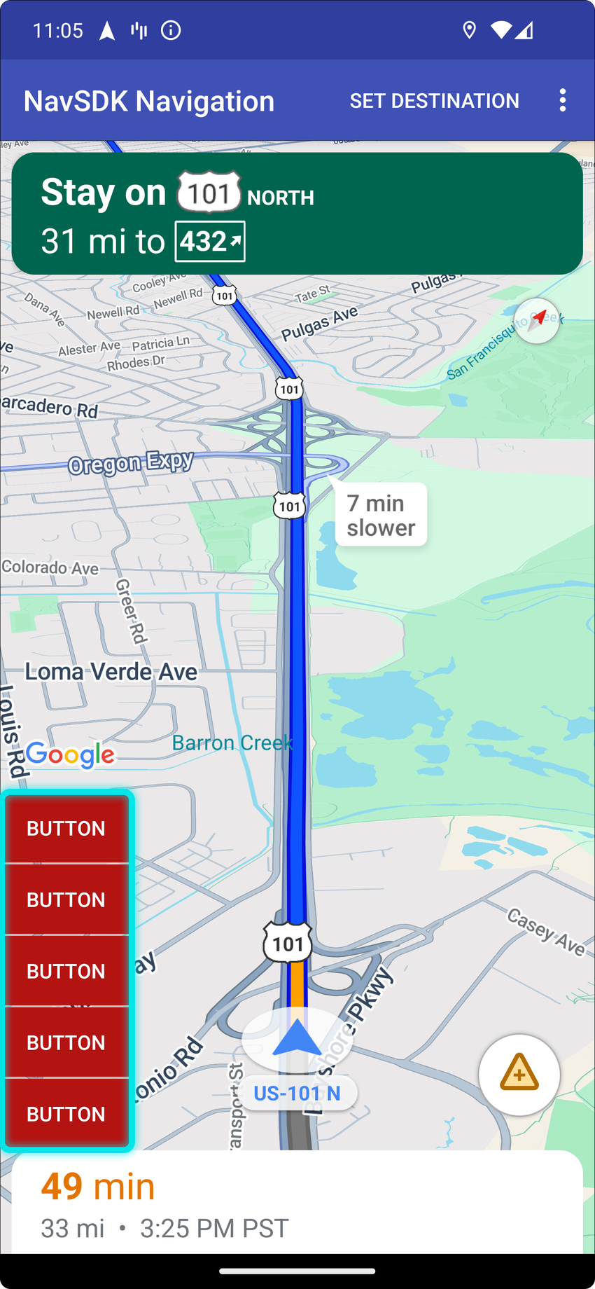 ตำแหน่งการควบคุมที่กำหนดเองด้านล่างเริ่มต้นสำหรับแนวตั้ง