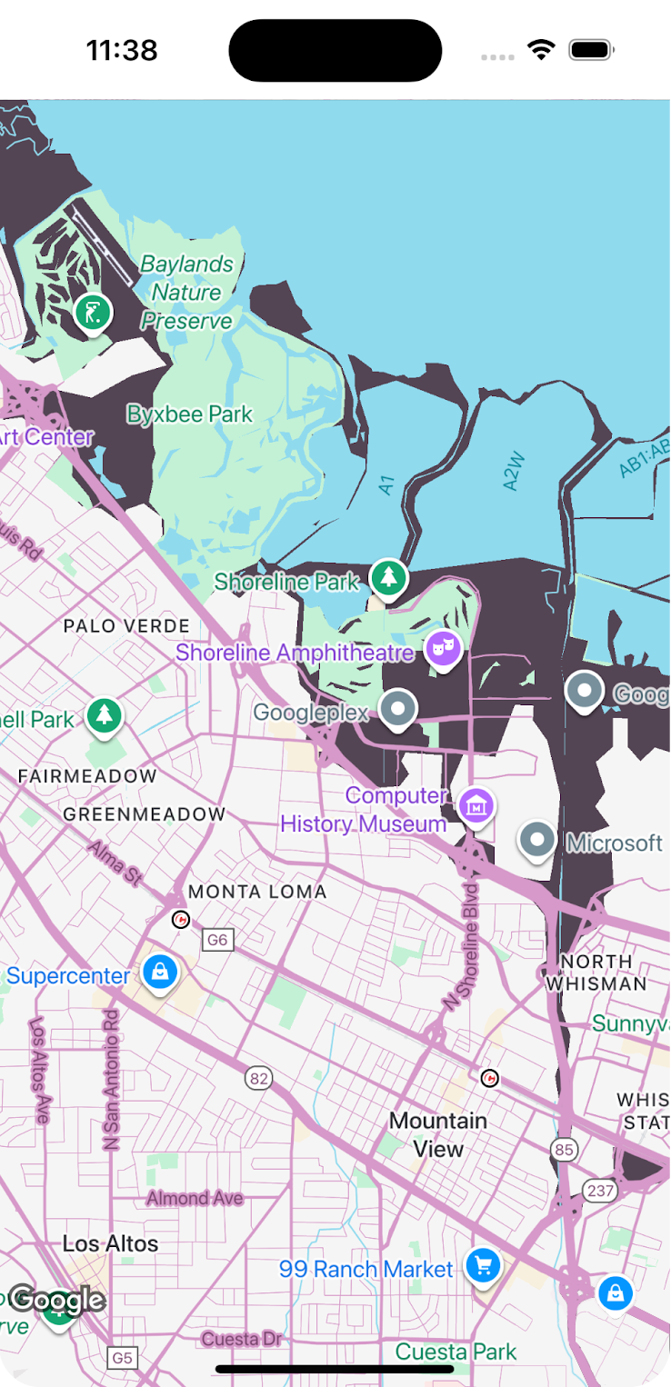 Example of customized map style 2