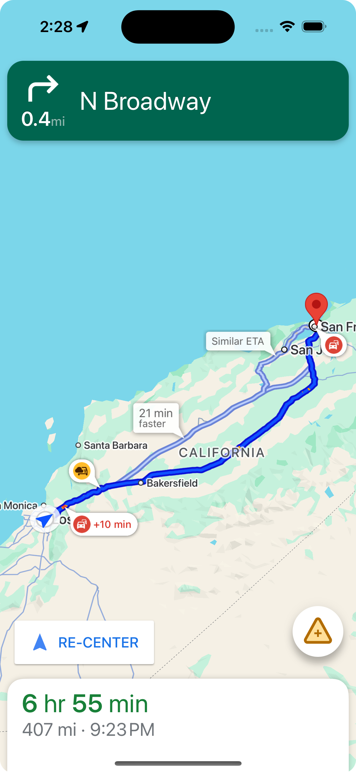Avisos en las rutas