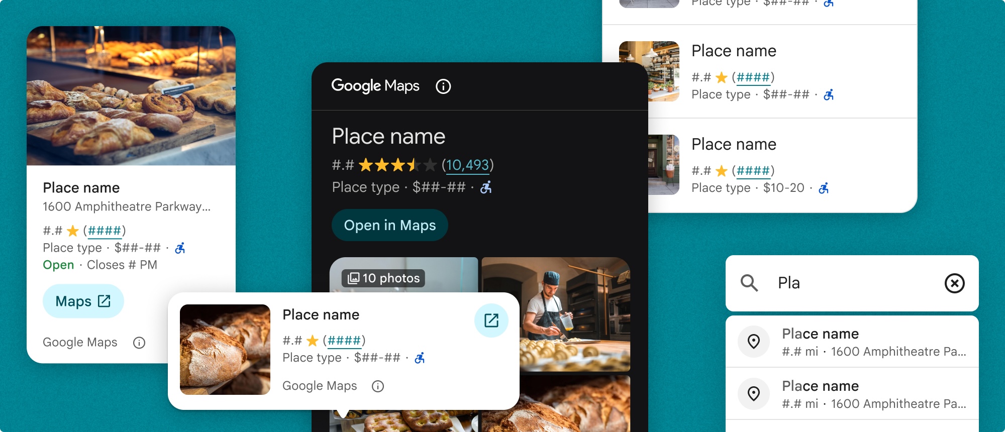 ‫Places UI Kit