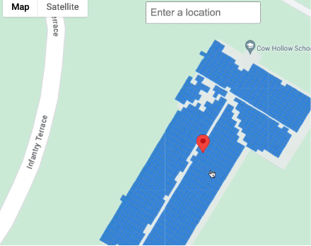 carte interactive pour indiquer l&#39;emplacement.