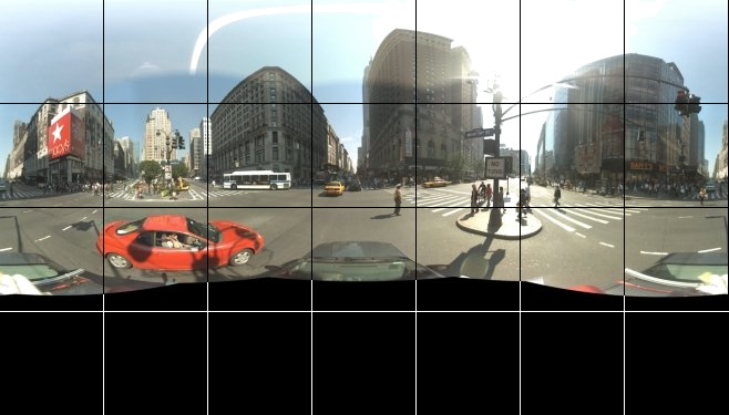 Ejemplo de mosaicos de Street View