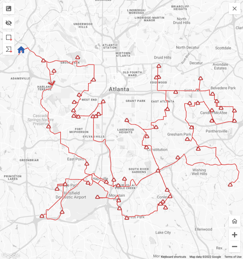 Contoh pengoptimalan rute