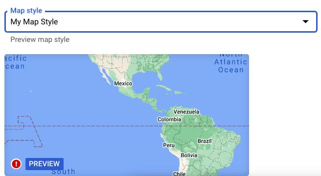 Associare uno stile di mappa all&#39;ID mappa