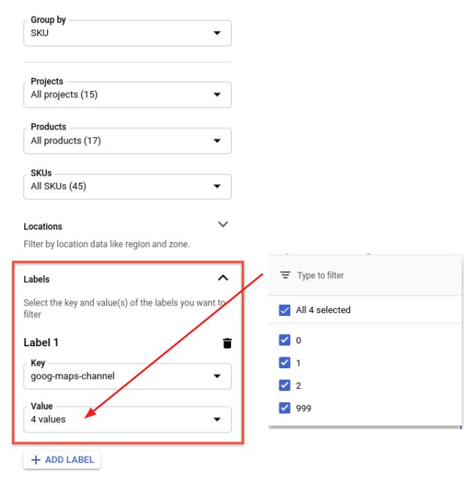 Como filtrar usando rótulos