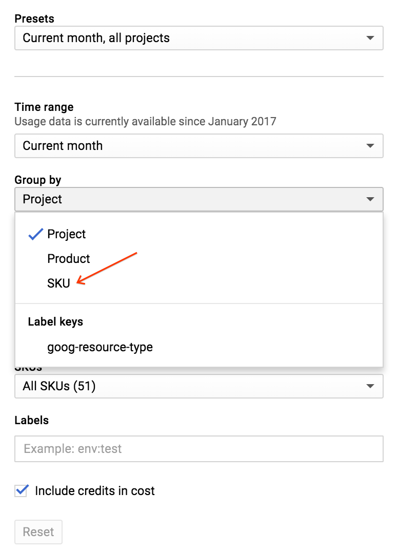 বিলিং রিপোর্ট ফিল্টারের স্ক্রিনশট