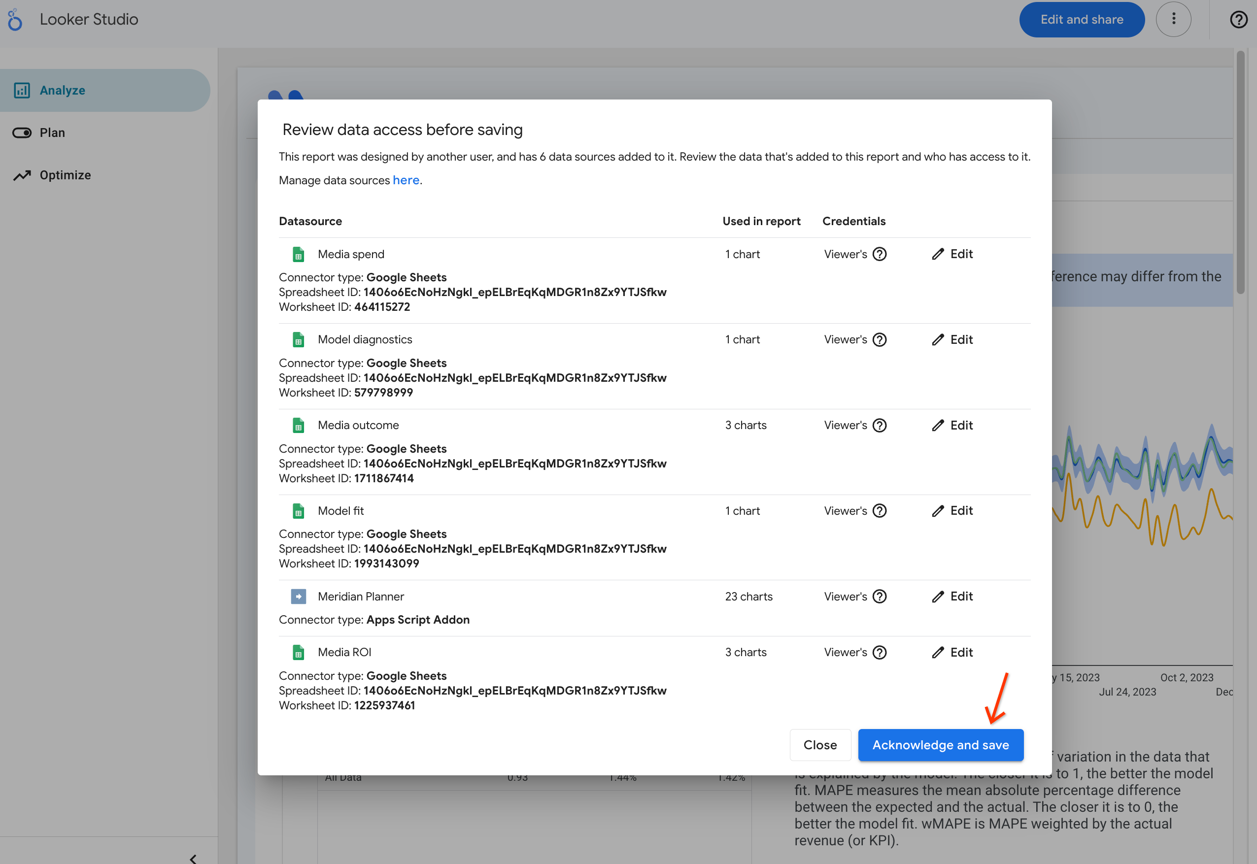 Botão "Confirmar e salvar"