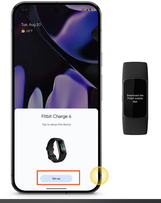 Isso mostra a meia página do recurso de inicialização do app.
