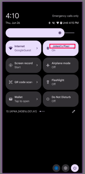 این نشان می دهد که چگونه به منوی توصیف شده پیمایش کنید.