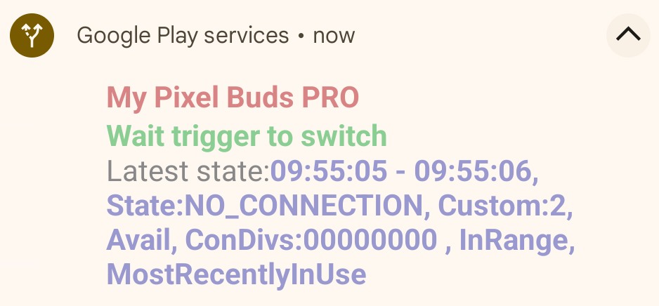 Figure 1: This shows the 'latest state notification' message. Figure 1: This shows the 'latest state notification' message.