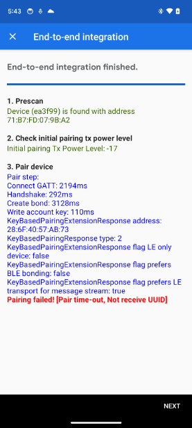 應用程式在 E2E 整合測試中顯示 UUID 錯誤。