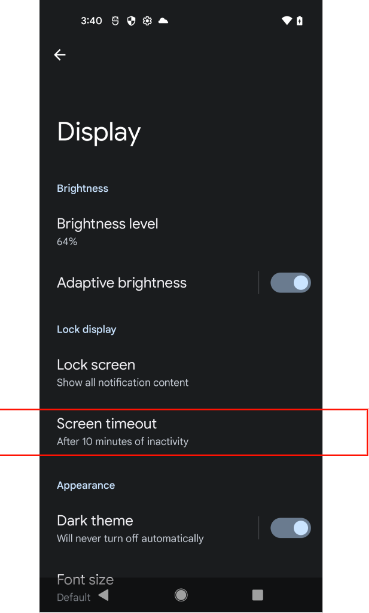 Figura 10: mostra le opzioni di visualizzazione delle creatività secondarie che consentono di avere un tempo sufficiente per i test del dispositivo principale.