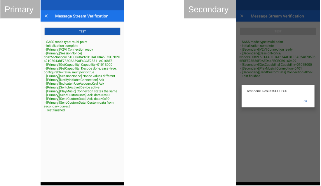 شکل 17: نتایج یک تست غیر قابل تنظیم موفقیت آمیز را نشان می دهد. Figure 17: This shows the results of a successful non-configurable test.