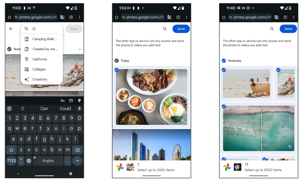اسکرین شات جستجوی تصاویر و ویدیوها