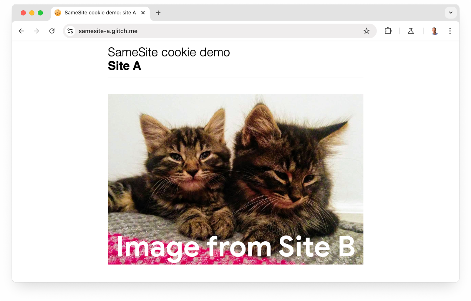 Witryna demonstracyjna dotycząca plików cookie SameSite samesite-a.glitch.me