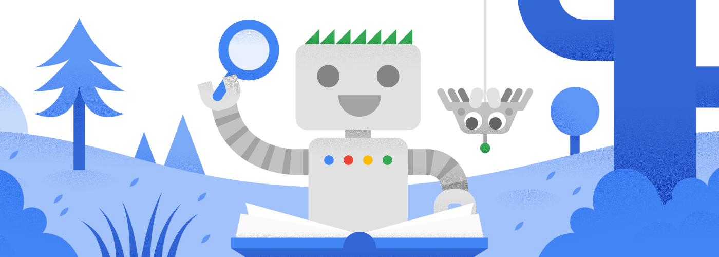 Googlebot đọc sách cùng người bạn nhện mới