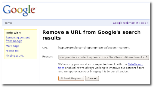 Google 安全搜索移除工具