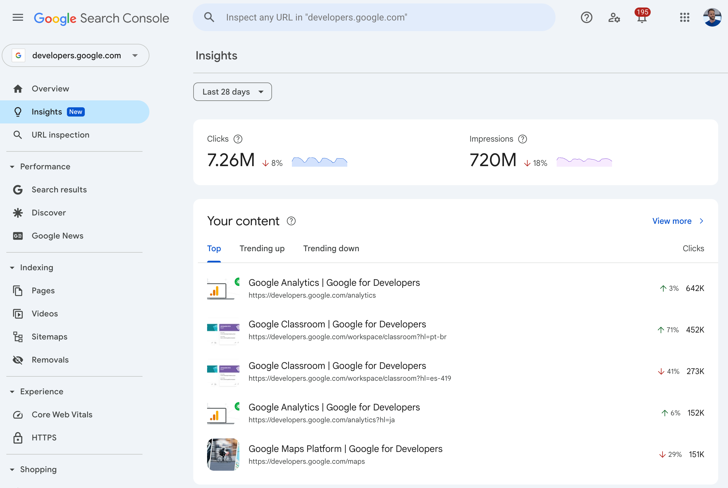 Search Console 深入分析报告
